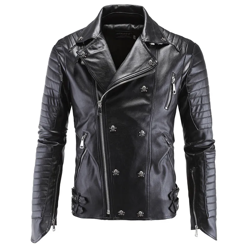 Premium Motorcycle Leather Jackets for Men Black Biker Style