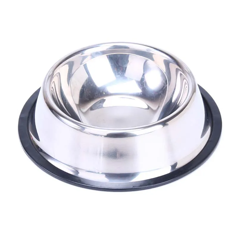 Stainless Dog Bowl Pets Steel Standard Pet Dog bowls Puppy Cat Food or Drink Water Bowl Dish