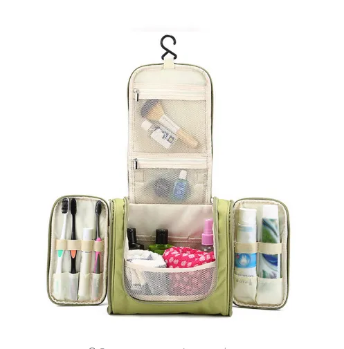 Nieuwe Mode Opknoping Tas Hot Vrouwen Draagbare Cosmetische Stippen Organizer Beauty Make-Up Case Pouch Zip Zakken Gratis verzending