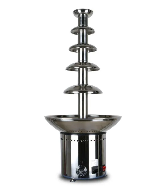 Good Quality With CE 5 Tiers Chocolate Fountain Machine For Commercial Use