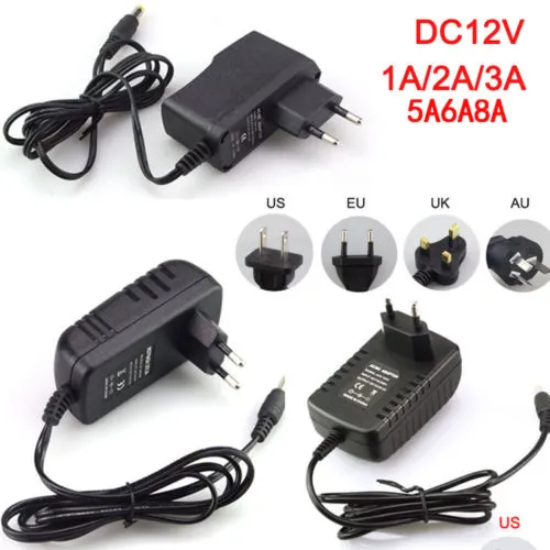 トランスアダプターLEDスイッチング電源110240V AC DC 12V 2A 3A 4A 5A 6A 7A 8A 10Aストリップライト5050 35289370840