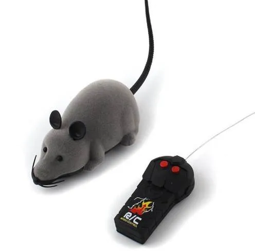 Ratón de control remoto inalámbrico Ratones electrónicos RC Juguete Mascotas Gato Ratón de juguete Para niños juguetes