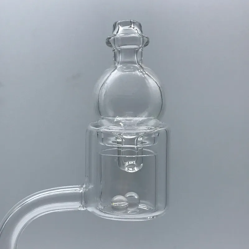 Quartz Thermal Banger avec Quartz Terp Dab Perles Inserts Verre Bubble Carb Cap Insert Quartz Thermal Banger Nails Pour Verre Bongs D'eau