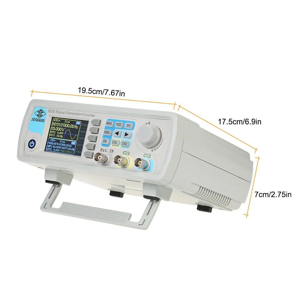 Freeshipping Digital de Alta Precisão DDS Dual-channel Função Forma de Onda Gerador de Sinal de Pulso 1Hz-100MHz Medidor de Freqüência 200MSa / s 30MHz