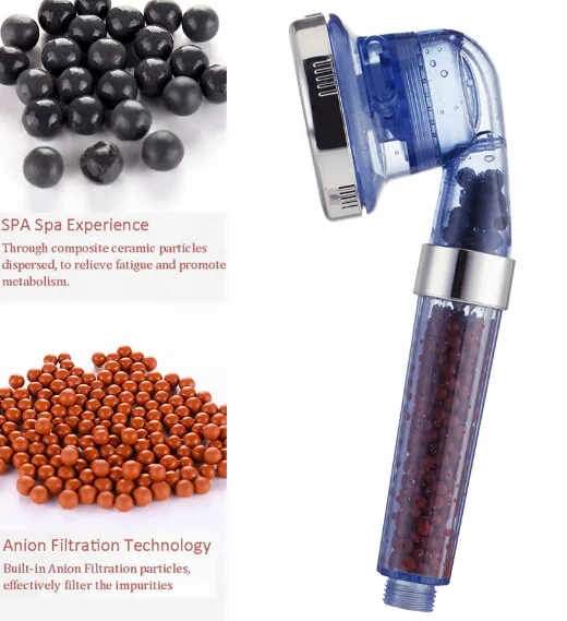 Doccia portatile a 3 funzioni - Getto regolabile a 125° e risparmio idrico_voghion.com