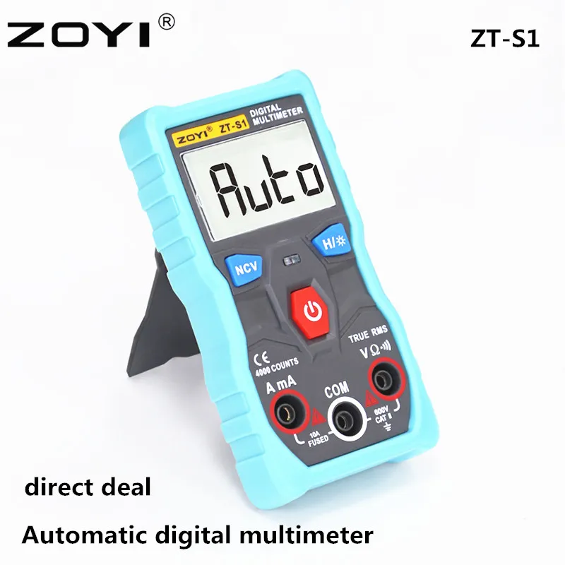 ZT-S1 Automatische digitale multimeter zonder het verschuiven van intelligente anti-brandende kleine horloge
