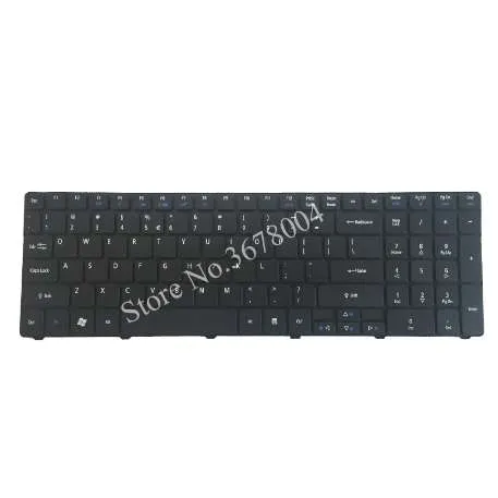 För Acer Aspire 5336 5338 5410 5551 5736 5738 5741 5742 5745 5810T 7740 7740Z 7740ZG 5410T 5538 5542 5538G US Laptop-tangentbord