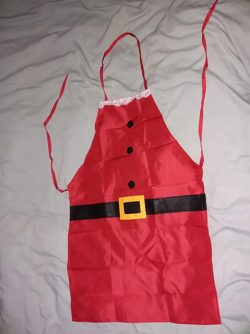 Moda Noel Chef Önlük, Mükemmel Hostes Hediye Çorap stuffer, Bayan Claus Mutfak, Pişirme hazırlama Önlük Tatil için decorat