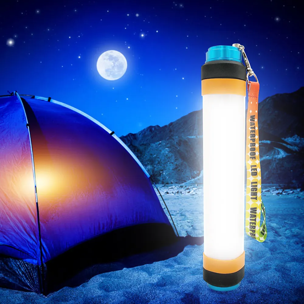 Lampada da campeggio portatile a LED per zanzare, luci per tende, viaggi all'aperto, torcia di emergenza, alimentazione mobile, ricaricabile tramite USB originale