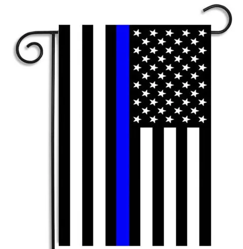 30 * 45CM أعلام الولايات المتحدة الأمريكية حزب زخرفة الخط الأزرق USA العلم الأسود، الحضانة العلم الأبيض والأزرق العلم الأميركي حديقة فناء ديكور C4380