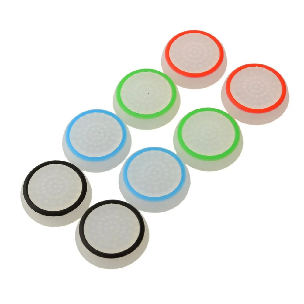 4 pçs / set Botão de silicone Grips Capas Capas de Thumb Stick Cap under para PS5 PS4 PS3 Xbox One 360 ​​Controller com Embalagem de varejo Navio grátis