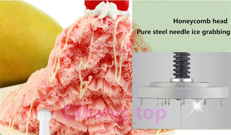 Qihang_topの商業スノーアイスシェーバー機械食品加工電気剃毛アイスシェービング機械販売