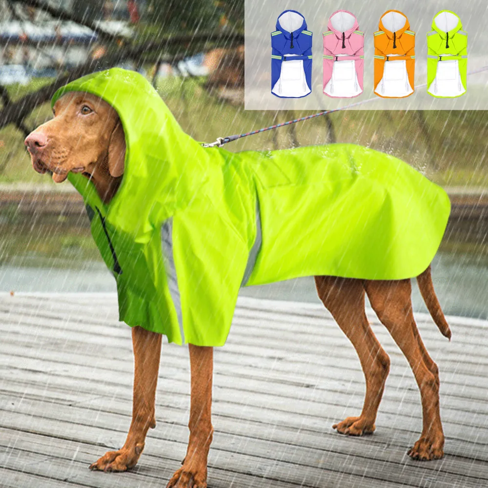 Petit chien Couverture complète Dog Imperméable Une pièce à capuche  imperméable Bottes de pluie Ensemble de vêtements
