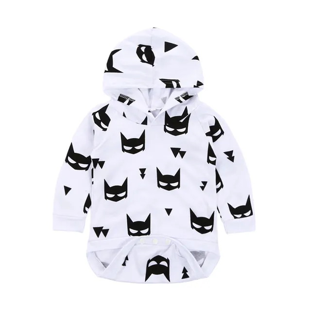 2018 pasgeboren baby rompertjes lente herfst mode masker hooded lange mouw jumpsuit cartoon meisje jongen romper kinderen baby kleding