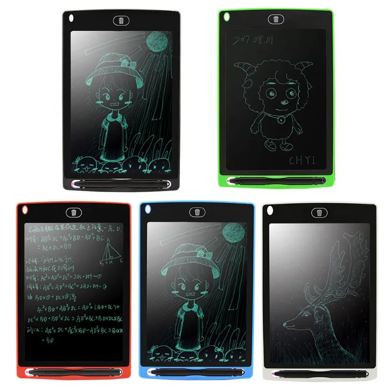 Tablet LCD da 8,5 pollici tablet tavolo da disegno blackboard cuscinetti di scrittura a mano bambini Notepad tablet Notepad Memo con penna aggiornata