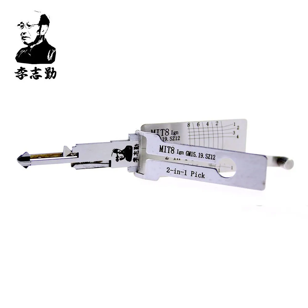 Lishi 2 in 1 MIT8 Ign Decoder and Pick for ignition lock