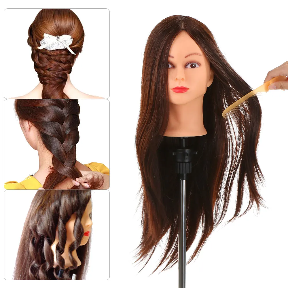 Real Human Weft Hair Extensions Mannequin Head Weft Hair Extensionsdressing  Cutting Braiding Practice Head Clamp Holder Salon Weft Hair Extensions  Training Tool From Beasy113, $25.03