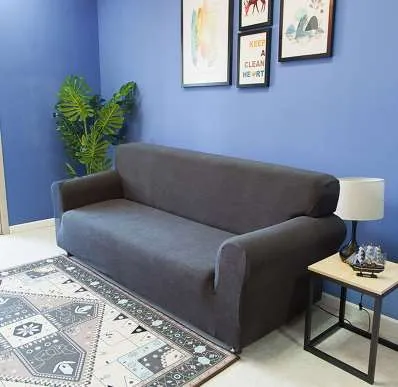 Żakardowa sofa obejmuje 1-częściowy tkanina poliestrowa Slipcover Elastyczna sofa Pokrowce na salon 1/2/3 Siedzenia Capa Forros Para Sofy