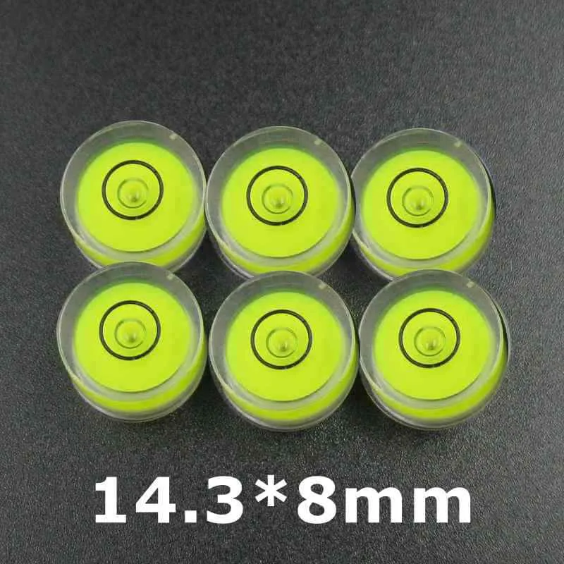 HACCURY 13.8x8 14.3x8 Acrylic Circular bubble level bubble spirit level of beads Universal level measurement instrument