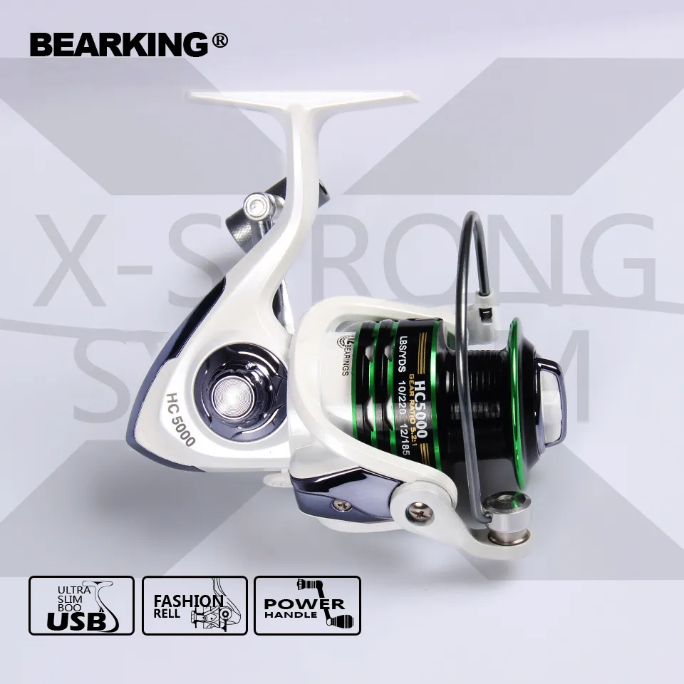 Bearking Ninja serie 2017 New Mela Super Light Weight Body Max Drag 7KG Carp Fishing Reel Spinning Reel Spedizione gratuitaY1883010