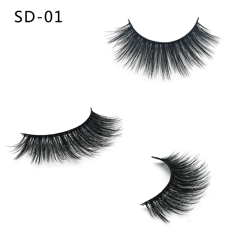 3D Mink False Eyelash Long Individual Soft Natural Look Mink Eye Lashes Extension Beauty Tools 20 Styles