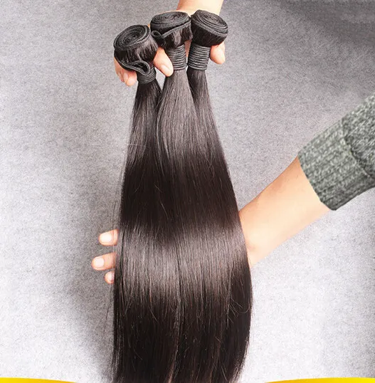 7A Grade Peruvian Virgin Hair Silk Straight With Closure Virgin Peruvian 4x4 Lace Top Closure With Human Hair Weave Bundl8965093