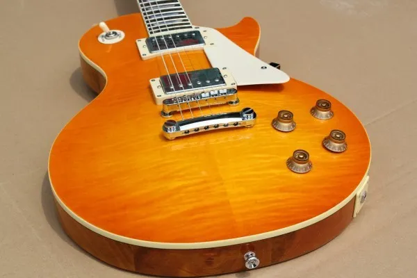 2013 New Arrival Custom Shop LP Guitar Naturalny Drewno Kolor Gitara Elektryczna Darmowa Wysyłka