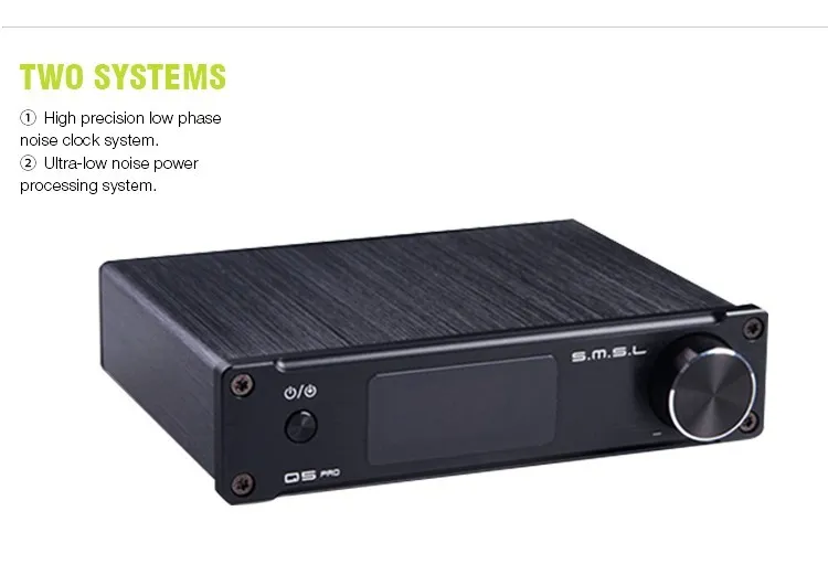 SMSL Q5 Pro 45W2 HiFi 2.0 Pure Mini Home Digital Audio Power Amplifier 24bit96kHz USB DACOpticalCoaxial With Remote Control 5