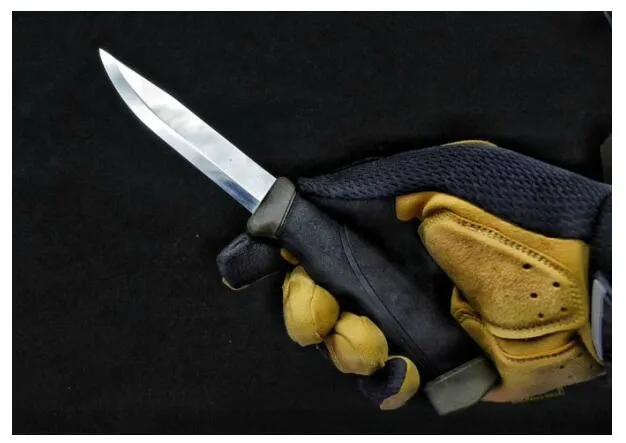 New Survival Straight Knife 12CR27 Satin Blade Rubber Handle Diving knife Outdoor Gear With ABS K Sheath