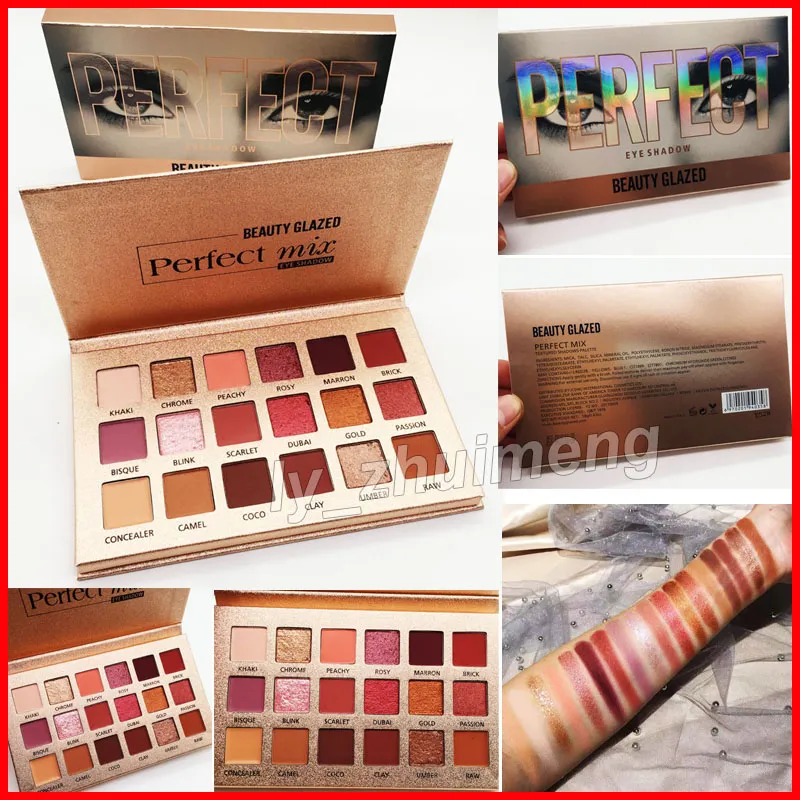 Original Beauty Glazed paleta da sombra perfeita 18 Cores maquiagem sombra Ultra shimmer altamente pigmentada Sombra de olho New nude Eyes Cosmetic