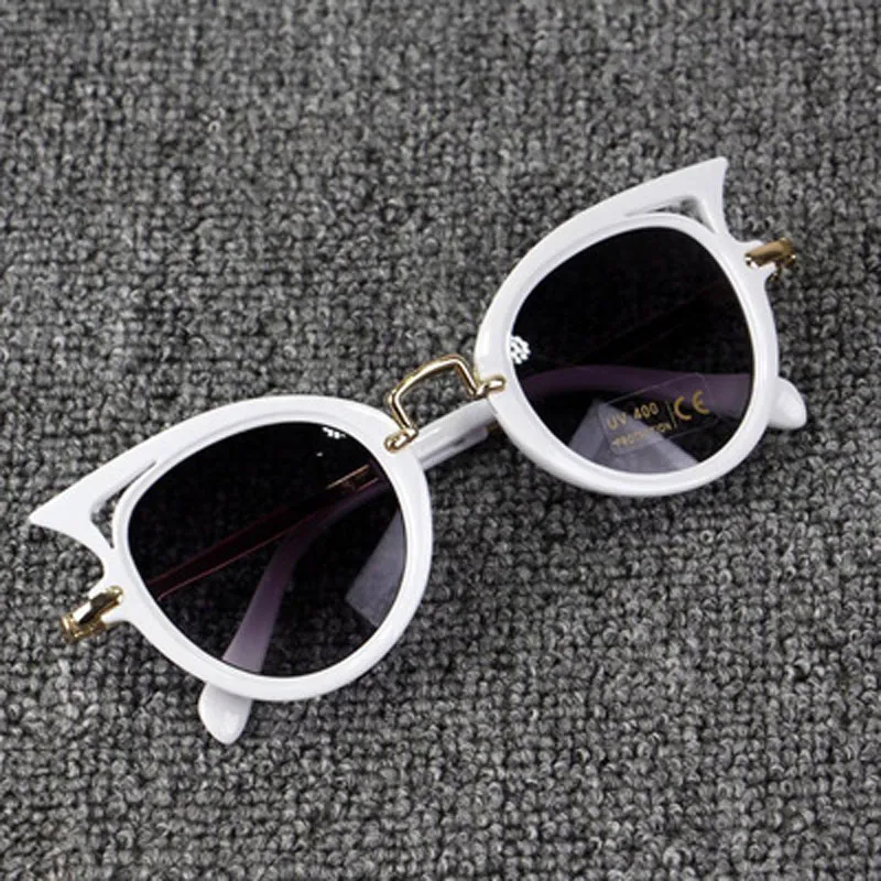 2018 kat oog kids zonnebril jongen meisje mode uv bescherming zonnebril eenvoudige schattige oogglazen frame kind eyewear zomer strand accessoires