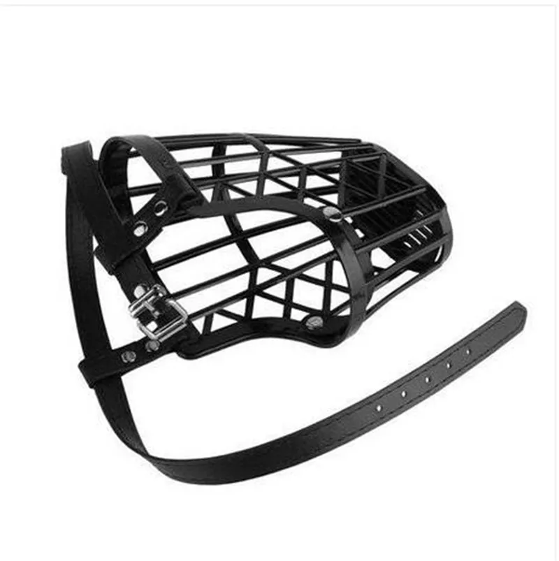Adjustable Dog Muzzle Anti Biting Leather Dog Mask with Reinforced Stitching for Safe Outdoor Walks