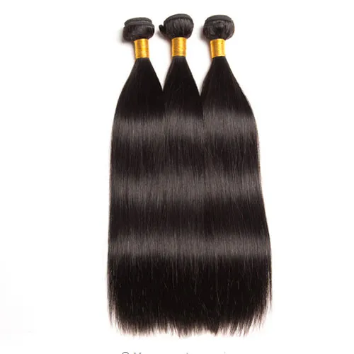 Partihandelsklass 10a Brasiliansk Virgin Hair Extension Straight Human Hair 100% Obehandlat 3 Bundles Hair Weave Gratis Frakt Hot Sale