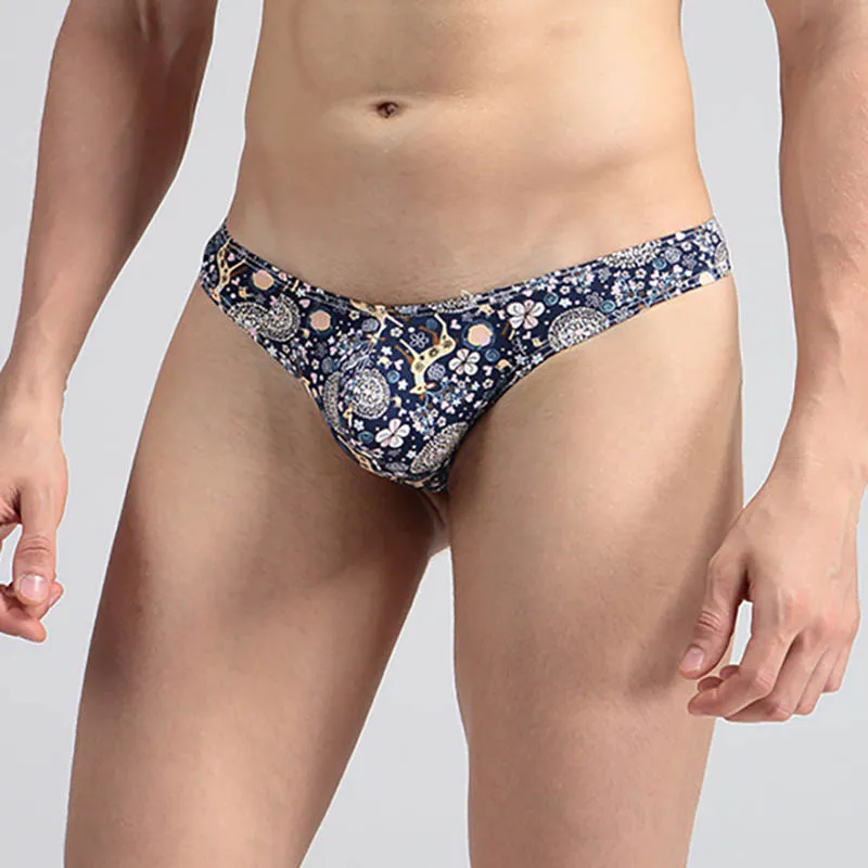 Sexy Men Cotton String Bikini Underwear Briefs Cartoon Printing Mens Floral  Panties Comfort Gay Pouch Low Rise Briefs Mens Underwear From 6,27 €
