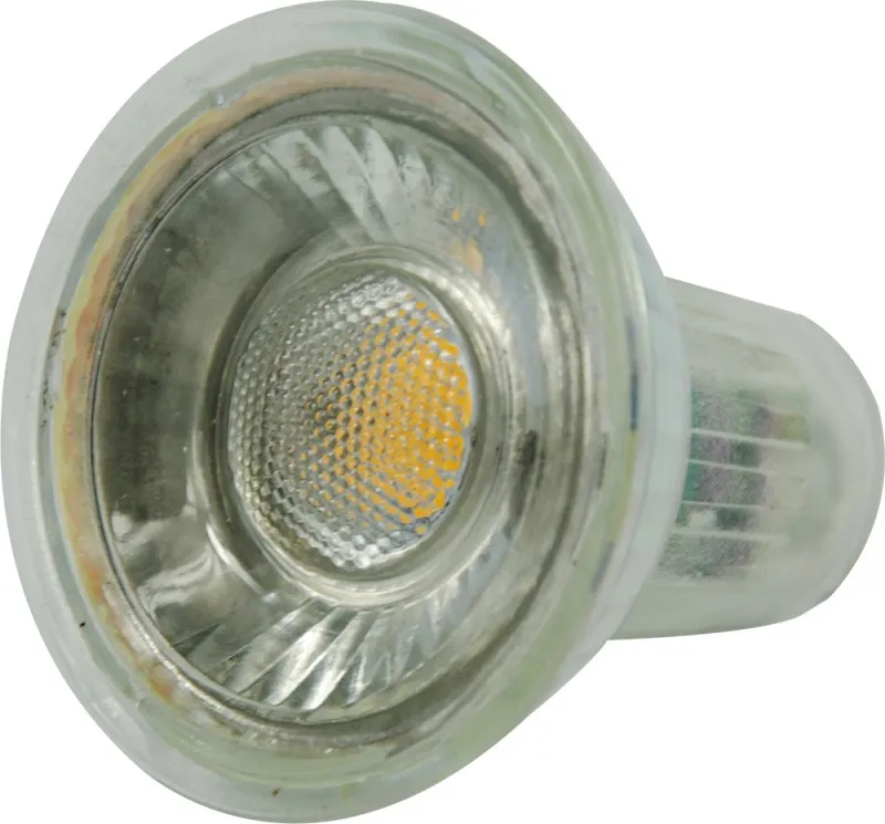 Wysokiej jakości 6W Dimmable COB GU10 LED Four Light 230V Żarówka Reflektory Ciepłe białe żarówki Opcjonalnie
