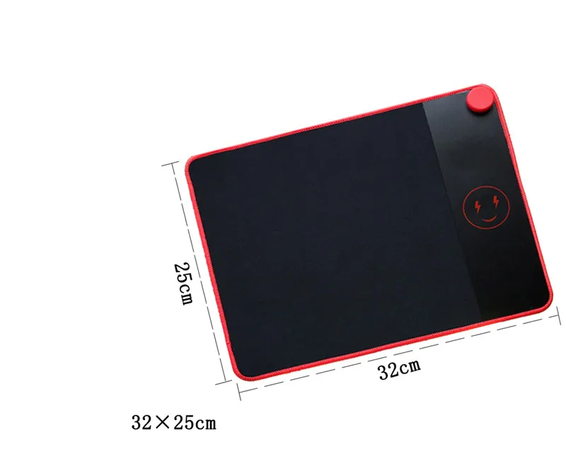 Trådlös laddning Musmatta 2 i 1 Trådlös laddare Portable Pad för iPhone X 8 8 Plus Samsung Not 8 S8 S7 S6