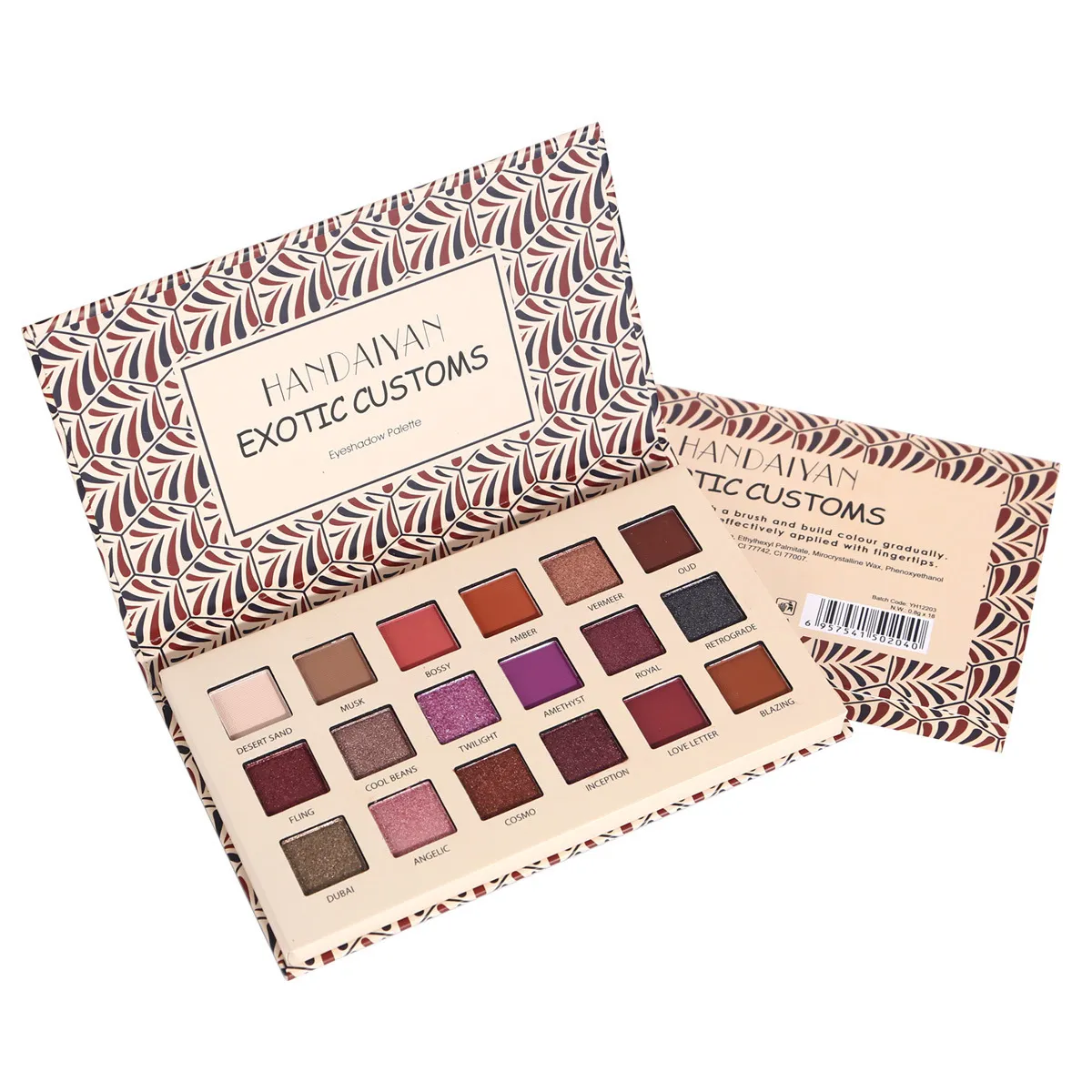 HANDAIYAN Exotic Customs Matte Eyeshadow Palettes Shimmer Eye Shadow