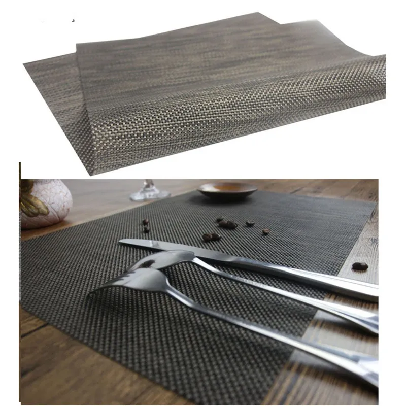 Placemats PVC Tafel Matten Placemat Antislip Wasbaar Plaats Matten Hittebestendige Keuken Tablemats voor eettafel