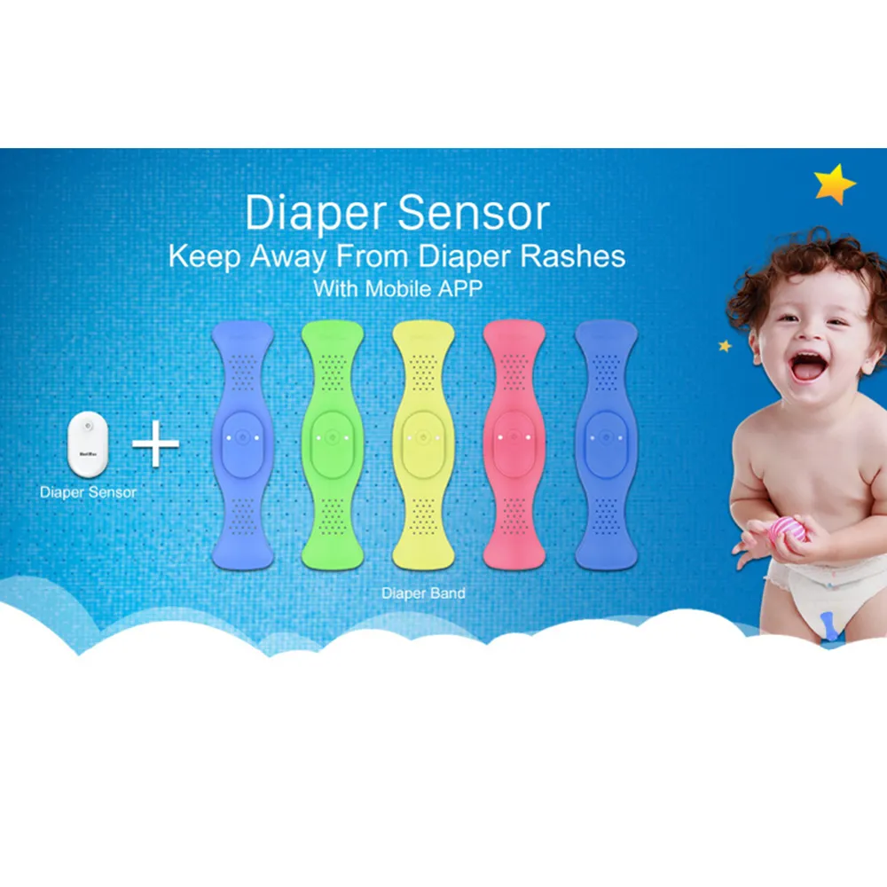 Safe Smart Baby Infants Pee Diapers Alarm Monitor Record Sensor In The