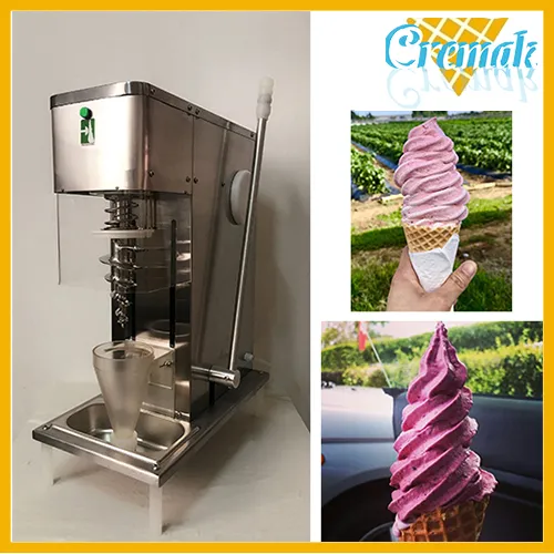 Swirl Freeze Fruit Ice Cream Blending Machine Italian Yogurt Shape