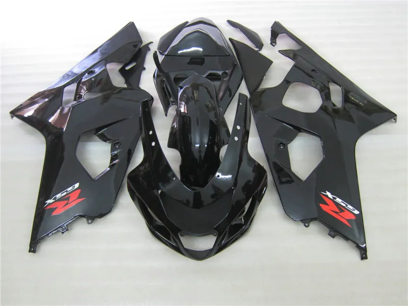 Black fairing kit for SUZUKI GSXR600 GSXR750 2004 2005 K4 GSXR 600 750 04 05 high grade fairings set UI12
