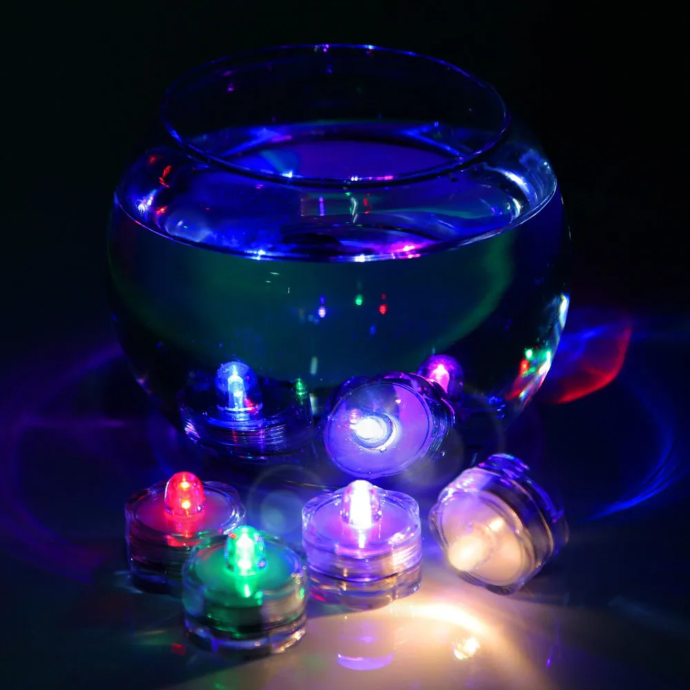 Luci notturne Subacquee LED Candela Sommergibile Tea Light Tea Sub Batteria Illuminazione interna