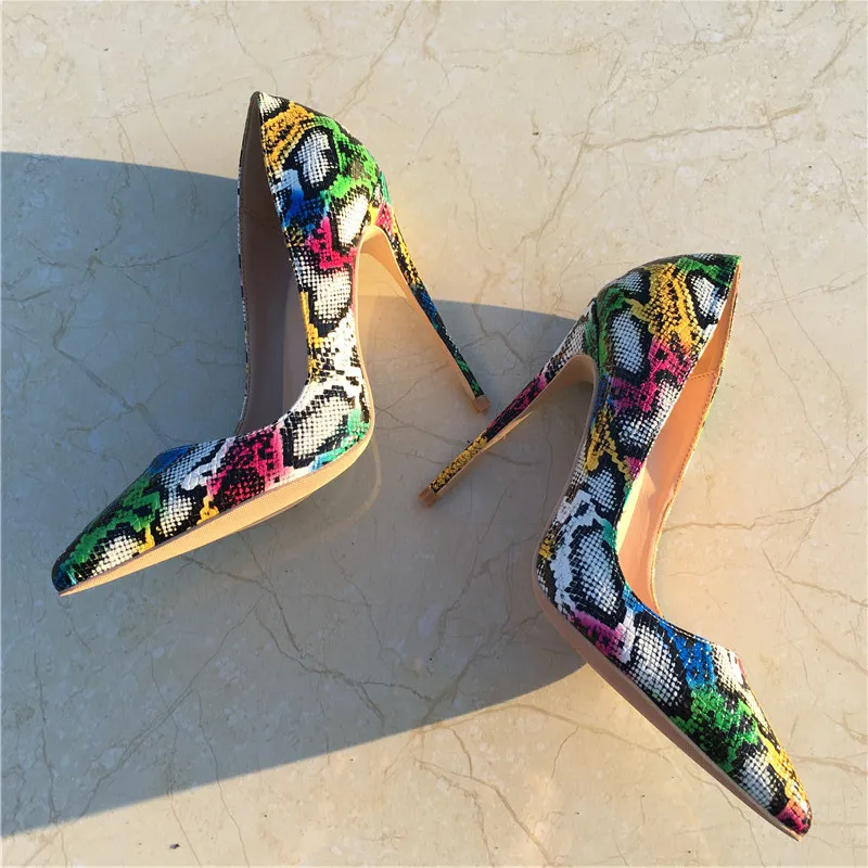 Wholesale Snake Print Stiletto Heels For Women Sexy Pointed Toe Pumps Custom 33 45 2024 Fashion At Only 35.18 DHgate.Com