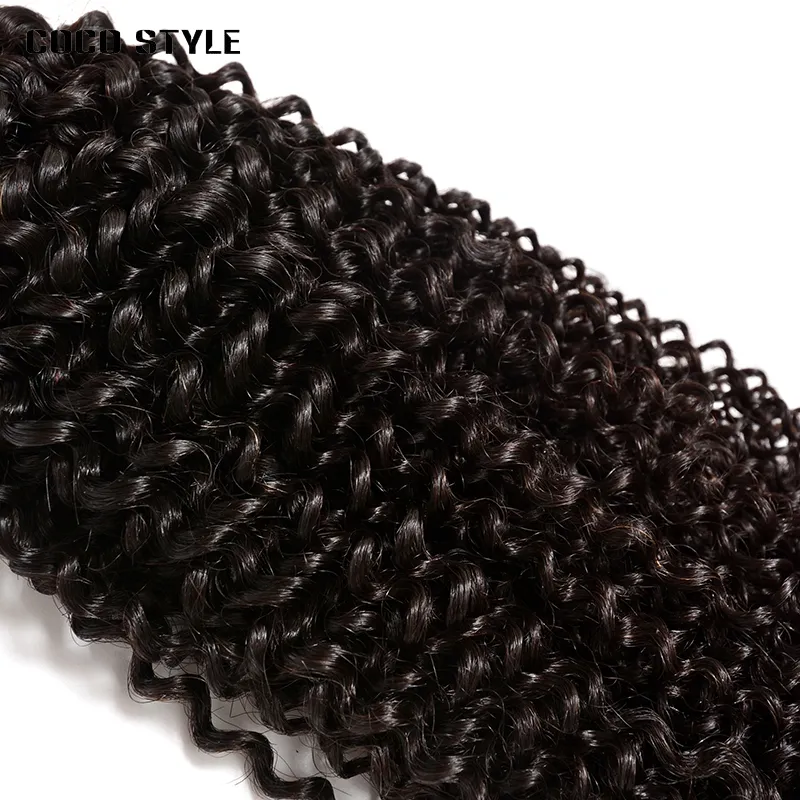 Malaysian Virgin Human Hair Kinky Curly Wave Unprocessed Remy Hair Weaves Double Wefts 100g/Bundle 1bundle Can be Dyed Bleached