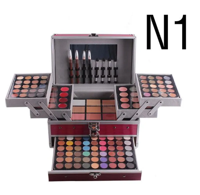 Miss Rose Rosto Profissional Makeup Paleta Conjuntos MatTeshimmer Eyeshadow Concealer Brilhante à Prova D 'Água Fundação Makeup Kit DHL GRÁTIS