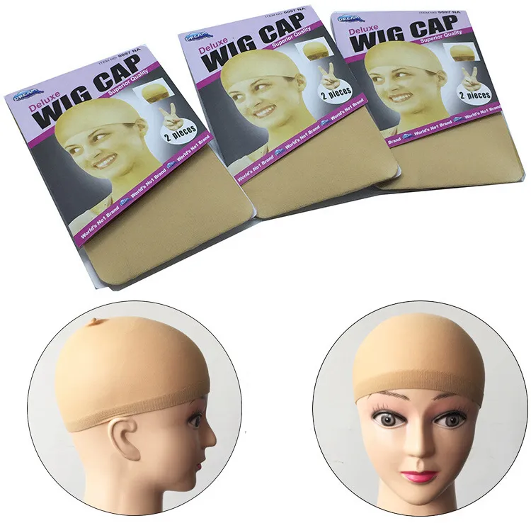 12 stks rekbare nylon kous pruik cap voor make-up of het dragen van pruiken