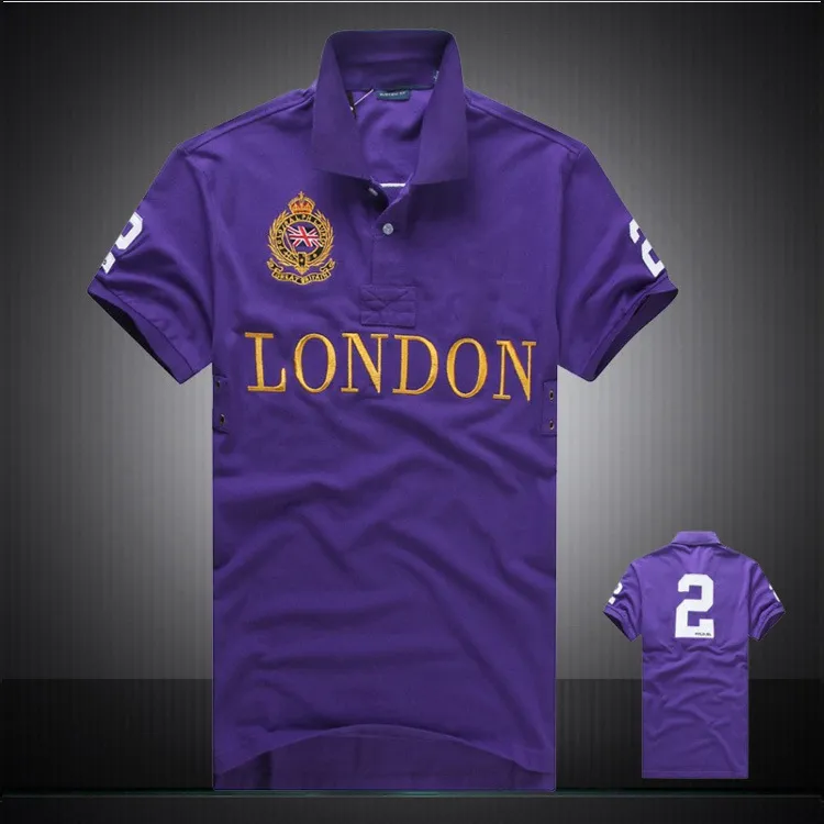 Zomer t-shirts Londen stad merk heren korte mouw sport 309 # herenjas