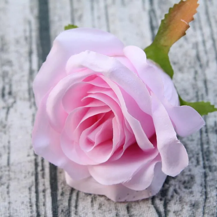 Rose Heads Artificial Flowers Dia 9cm Faux Silk Roses Heads Home Wedding Party Decorations DIY