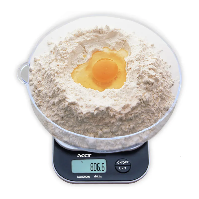 2 kg * 0,1 g Bilancia elettronica Grammi Cucina digitale Mini Bilancia Peso Dieta alimentare Bilancia Misura Strumenti di precisione Acciaio inossidabile oz/ib/ml/g