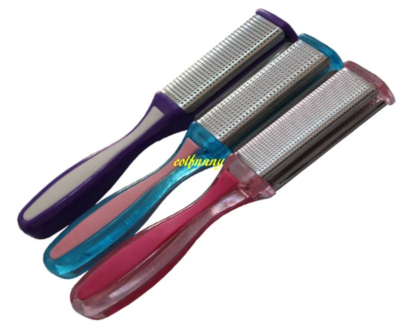 100pcs/lot Double Side Foot Rasp File Hard Dead Skin Callus Remover Pedicure Feet Files Tools